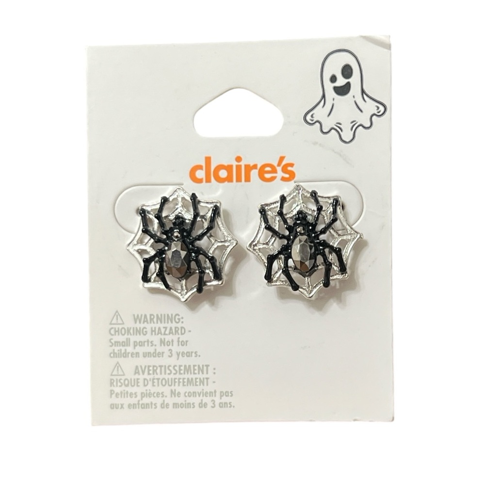 Spider web Halloween earrings